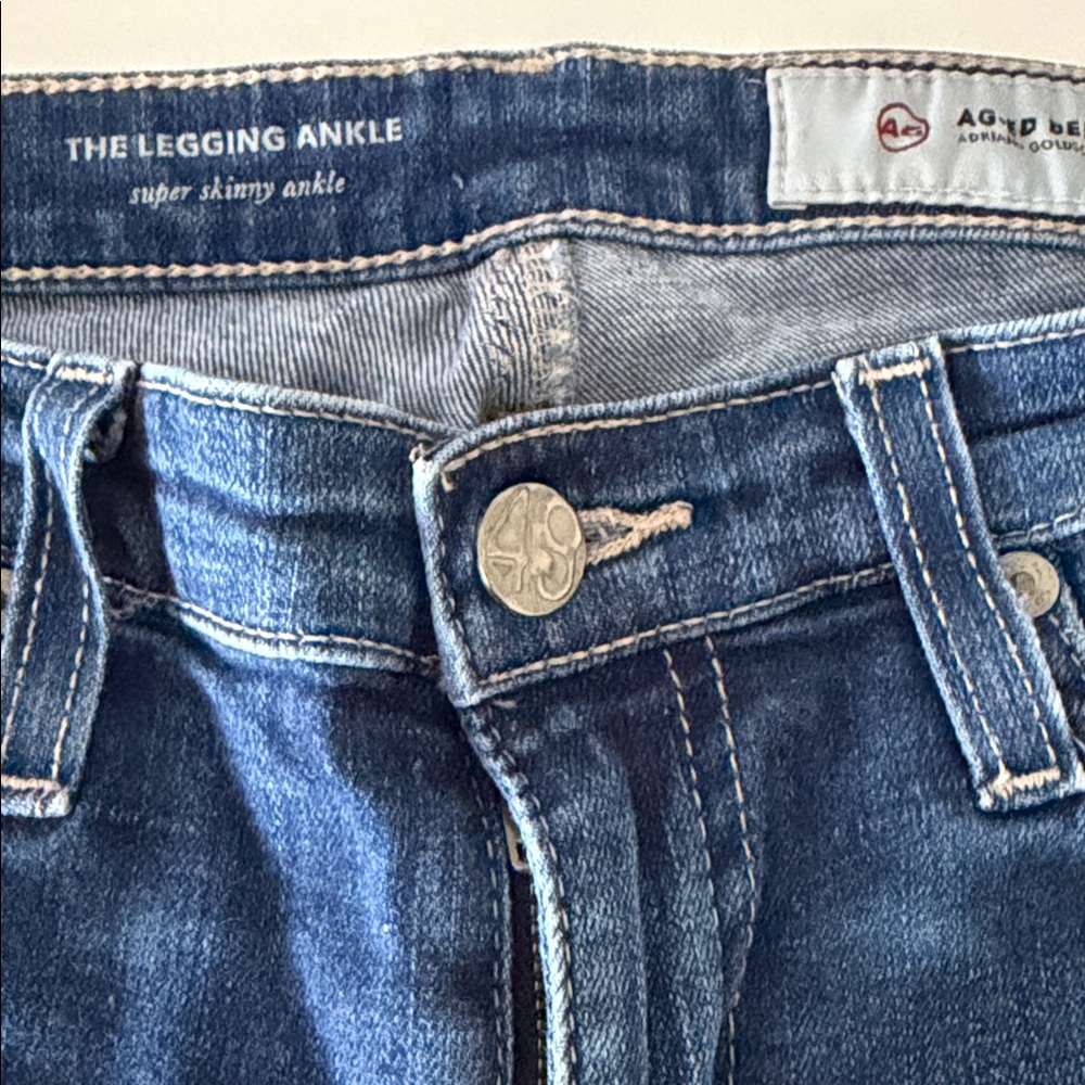 AG Adriano Goldschmied Dark Blue Denim Leggings
